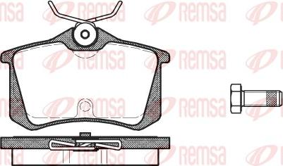 Remsa 0263.20 - Brake Pad Set, disc brake autospares.lv