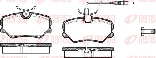 Remsa 0262.02 - Brake Pad Set, disc brake autospares.lv