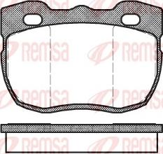 Remsa 0267.00 - Brake Pad Set, disc brake autospares.lv
