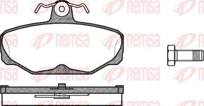 Remsa 0205.00 - Brake Pad Set, disc brake autospares.lv