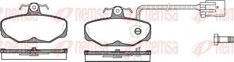 Remsa 0205.12 - Brake Pad Set, disc brake autospares.lv