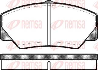 Remsa 0206.00 - Brake Pad Set, disc brake autospares.lv