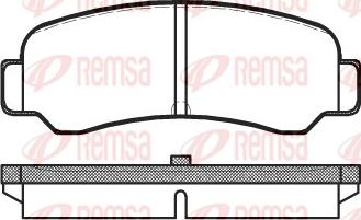 Remsa 0200.00 - Brake Pad Set, disc brake autospares.lv