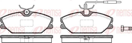 Remsa 0208.12 - Brake Pad Set, disc brake autospares.lv