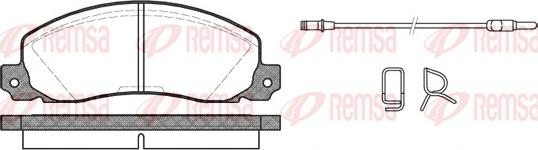 Remsa 0202.02 - Brake Pad Set, disc brake autospares.lv