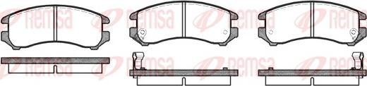 Remsa 0219.02 - Brake Pad Set, disc brake autospares.lv