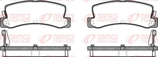 Remsa 0214.04 - Brake Pad Set, disc brake autospares.lv