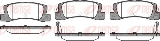 Remsa 0214.02 - Brake Pad Set, disc brake autospares.lv