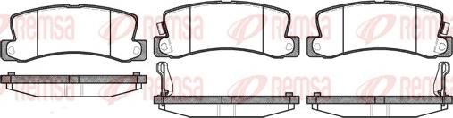 Remsa 0214.22 - Brake Pad Set, disc brake autospares.lv