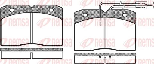 Remsa 0211.04 - Brake Pad Set, disc brake autospares.lv