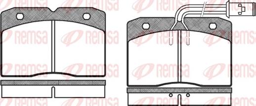 Remsa 0211.12 - Brake Pad Set, disc brake autospares.lv