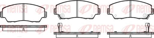 Remsa 0218.02 - Brake Pad Set, disc brake autospares.lv