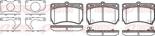 Remsa 0212.32 - Brake Pad Set, disc brake autospares.lv