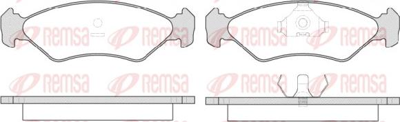 Remsa 0285.15 - Brake Pad Set, disc brake autospares.lv