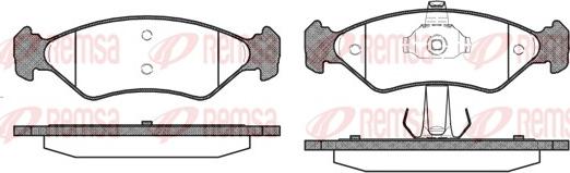 Remsa 0285.30 - Brake Pad Set, disc brake autospares.lv
