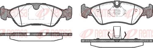Remsa 0286.50 - Brake Pad Set, disc brake autospares.lv