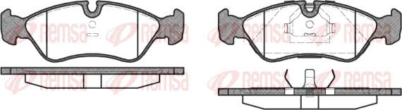 Remsa 0286.10 - Brake Pad Set, disc brake autospares.lv