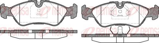 Remsa 0286.30 - Brake Pad Set, disc brake autospares.lv