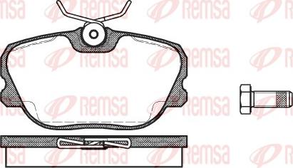 Remsa 0280.00 - Brake Pad Set, disc brake autospares.lv