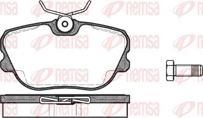 Remsa 0280.10 - Brake Pad Set, disc brake autospares.lv