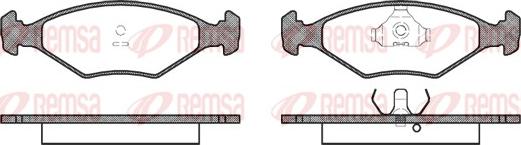 Remsa 0281.00 - Brake Pad Set, disc brake autospares.lv