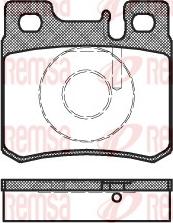 Remsa 0282.20 - Brake Pad Set, disc brake autospares.lv