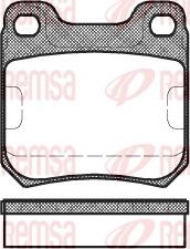 Remsa 0239.00 - Brake Pad Set, disc brake autospares.lv