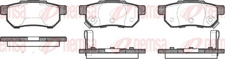 Remsa 0233.64 - Brake Pad Set, disc brake autospares.lv