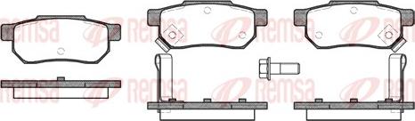 Remsa 0233.02 - Brake Pad Set, disc brake autospares.lv