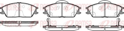 Remsa 0224.22 - Brake Pad Set, disc brake autospares.lv