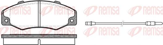 Remsa 0220.02 - Brake Pad Set, disc brake autospares.lv