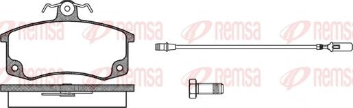 Remsa 0221.02 - Brake Pad Set, disc brake autospares.lv