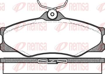 Remsa 0223.00 - Brake Pad Set, disc brake autospares.lv