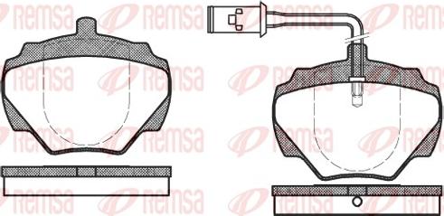 Remsa 0222.01 - Brake Pad Set, disc brake autospares.lv