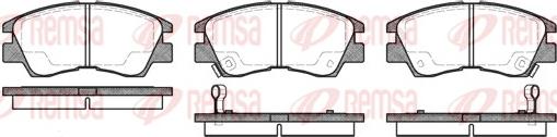 Remsa 0275.02 - Brake Pad Set, disc brake autospares.lv