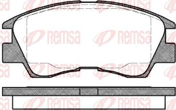 Remsa 0275.10 - Brake Pad Set, disc brake autospares.lv