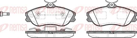 Remsa 0276.20 - Brake Pad Set, disc brake autospares.lv