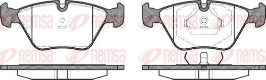 Remsa 0270.40 - Brake Pad Set, disc brake autospares.lv