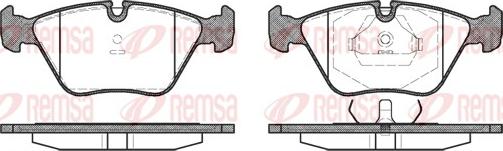 Remsa 0270.10 - Brake Pad Set, disc brake autospares.lv