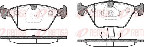 Remsa 0270.13 - Brake Pad Set, disc brake autospares.lv