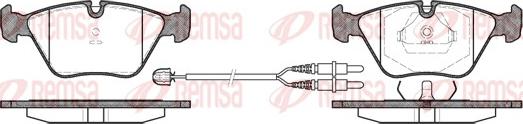 Remsa 0270.22 - Brake Pad Set, disc brake autospares.lv