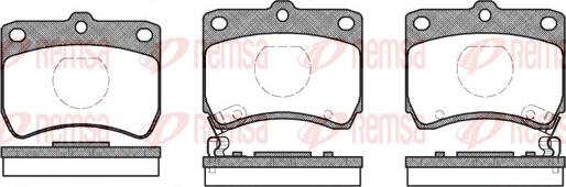 Remsa 0271.02 - Brake Pad Set, disc brake autospares.lv
