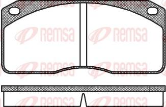 Remsa 0278.00 - Brake Pad Set, disc brake autospares.lv