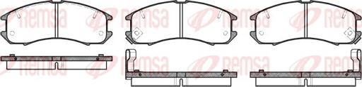 Remsa 0273.02 - Brake Pad Set, disc brake autospares.lv