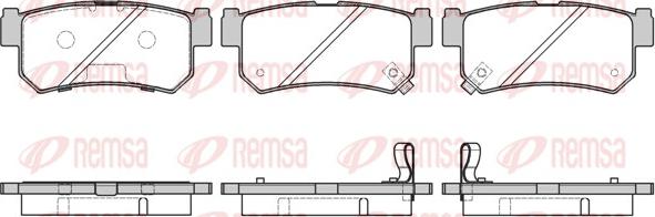 Remsa 0746.42 - Brake Pad Set, disc brake autospares.lv