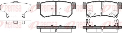 Remsa 0746.62 - Brake Pad Set, disc brake autospares.lv