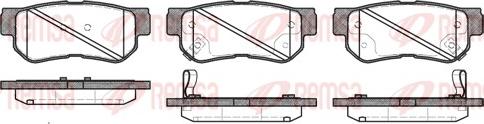 Remsa 0746.32 - Brake Pad Set, disc brake autospares.lv