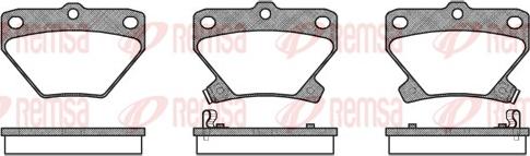 Triscan 400986424630 - Brake Pad Set, disc brake autospares.lv