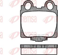 Remsa 0743.04 - Brake Pad Set, disc brake autospares.lv