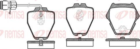 Remsa 0752.12 - Brake Pad Set, disc brake autospares.lv